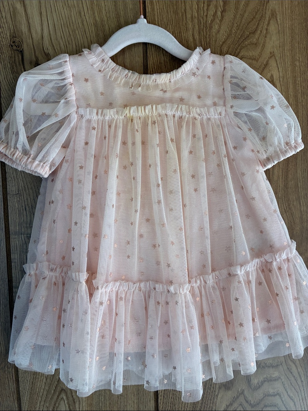 Cat & Jack Pink Star Tulle Dress for Girls